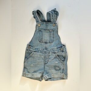 GAP Denim Shortalls size 18-24 months
